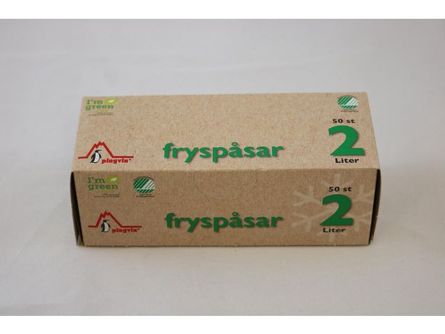 BildeFryspåse PINGVIN ECO LDPE 2L 22my 50/fp
