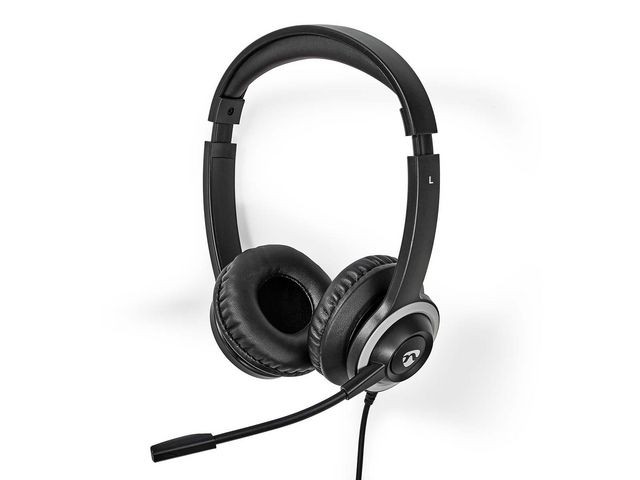 BildeHeadset NEDIS CHSTU310BK On-Ear USB-A/C