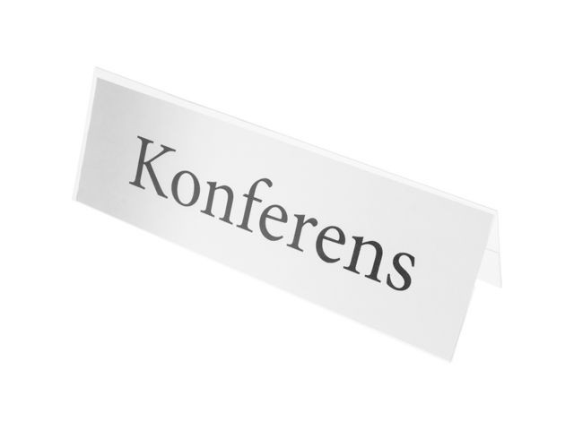 BildeHållare bordsskylt transp 40x150mm