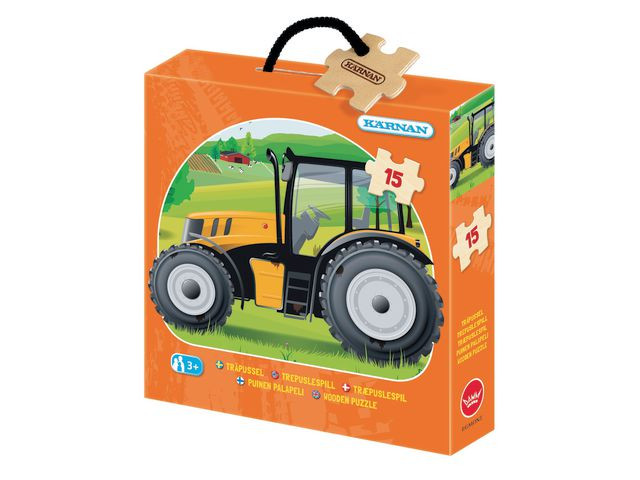 BildeTräpussel Traktor 15 KÄRNAN bitar