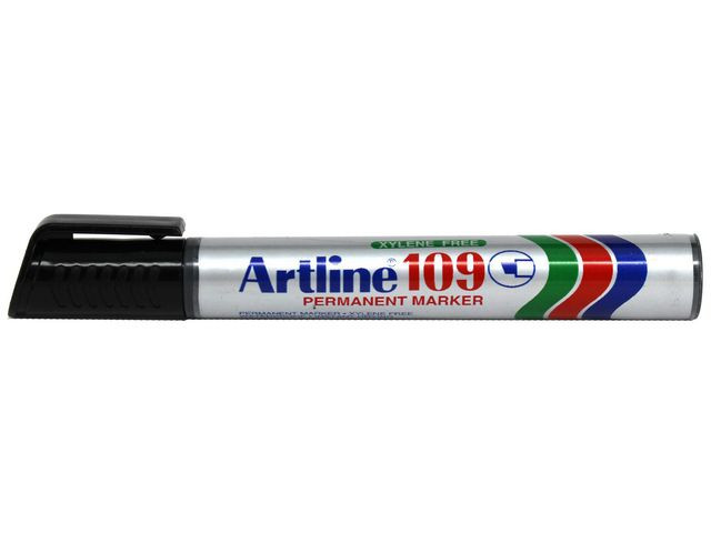 BildeMärkpenna ARTLINE 109 sned 2-4mm svart