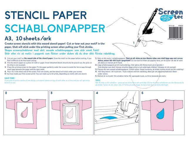 BildeSchablonpapper A3 10/fp