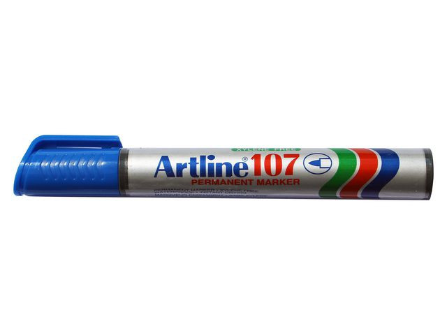 BildeMärkpenna ARTLINE 107 rund 1,5mm blå