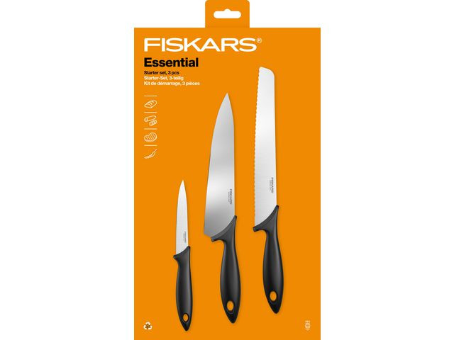 BildeKnivset FISKARS Essential 3 delar