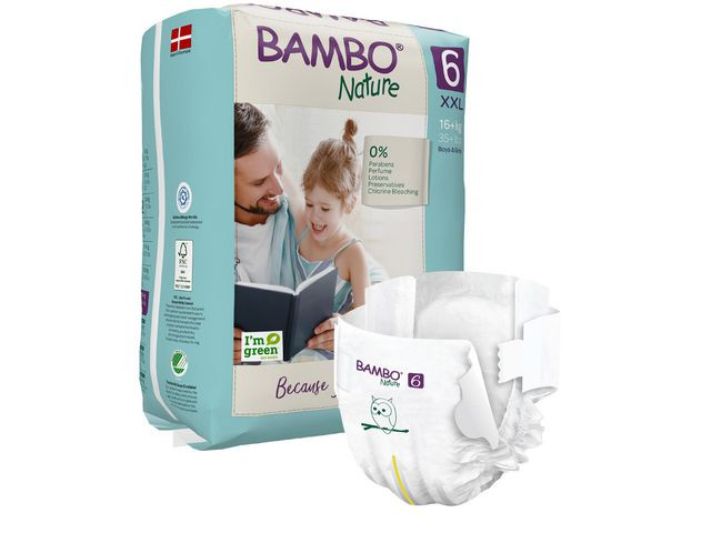 BildeBlöja BAMBO Nature S6 16+kg 20/fp