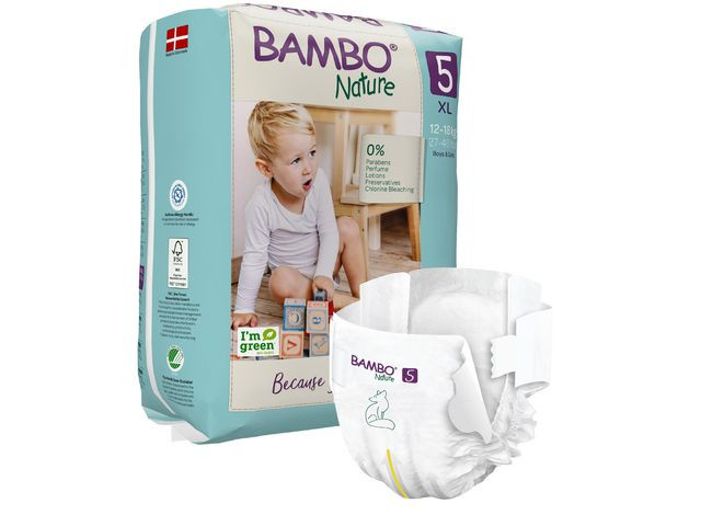 BildeBlöja BAMBO Nature S5 12-18kg 22/fp