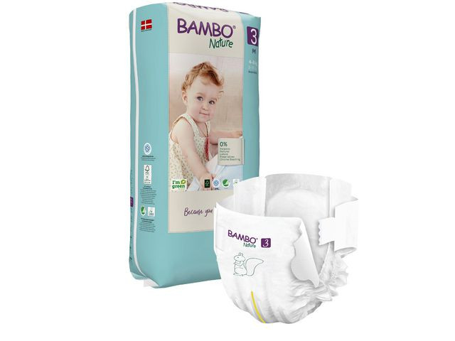 BildeBlöja BAMBO Nature S3 4-8kg TP 52/fp