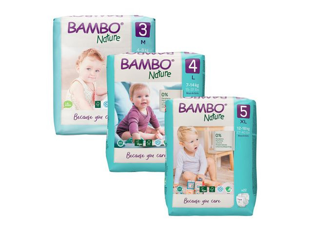 BildeBlöja BAMBO Nature S3 4-8kg 28/fp
