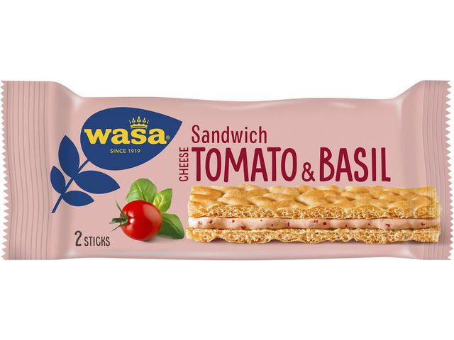 BildeKnäckebröd WASA Tomat och basilika 40g