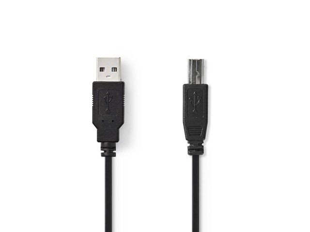 BildeKabel NEDIS USB 2.0 A-B 1m svart