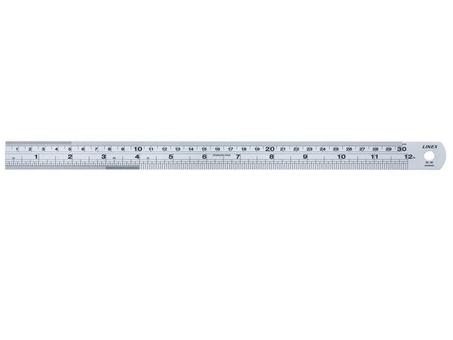 BildeLinjal LINEX stål 30cm