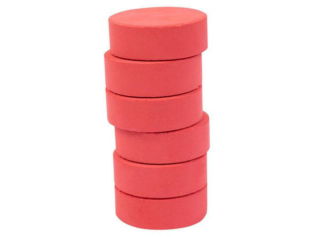 BildeFärgblock 44 mm ljusröd 6/fp