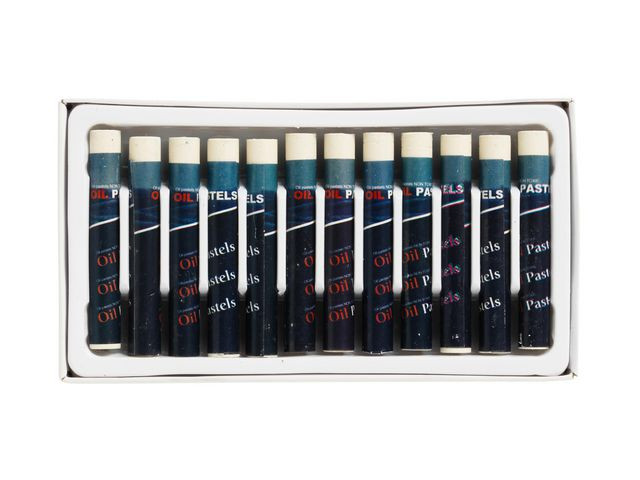 BildeOljepastellkrita vit 12/fp