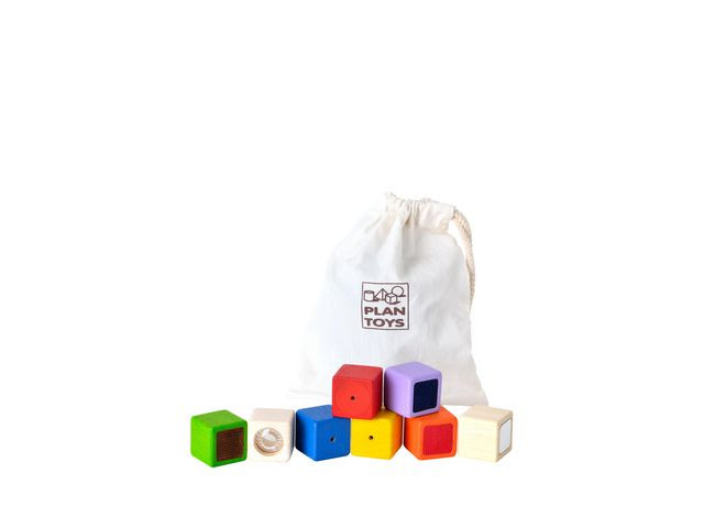 BildeSensoriska aktivitetsklossar PlanToys
