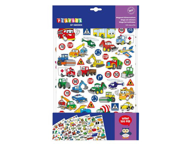 BildeStickers blandade motiv 500/fp