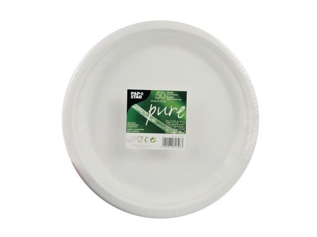 BildeTallrik PURE Bagasse 26 cm 50/fp