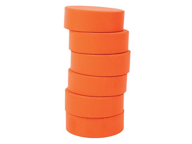 BildeFärgpuckar 57mm, orange 6/fp