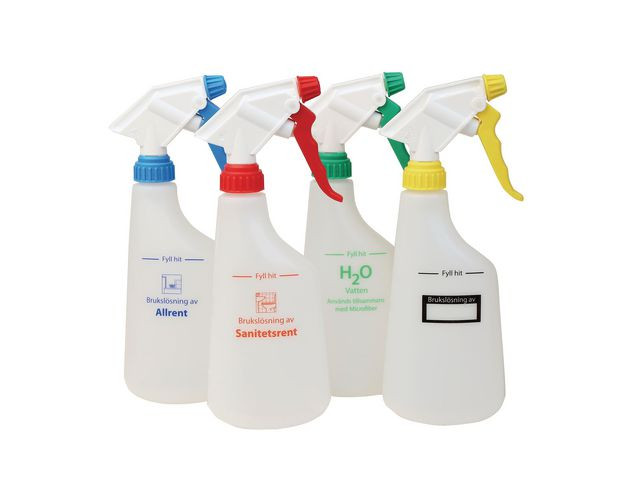 BildeSprayflaska tom Brukslösning gul 600ml