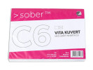 Kuvert SOBER C6 FH 90g vit 50/fp