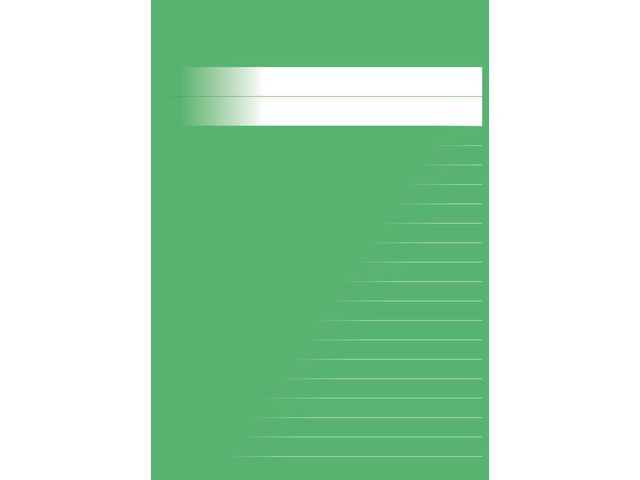 BildeSkrivhäfte A5 olinj/linj. 8,5mm grön