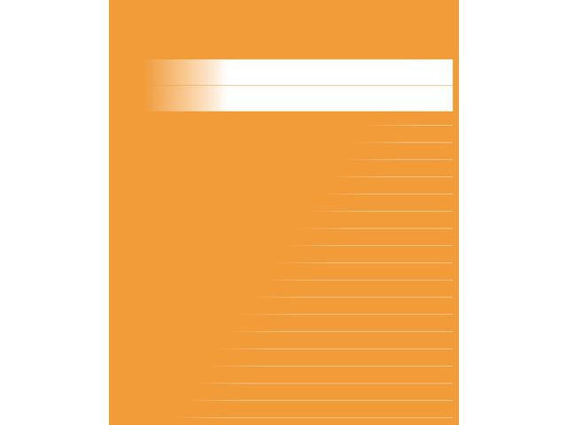BildeSkrivhäfte 17x21cm linj. 8,5mm orange