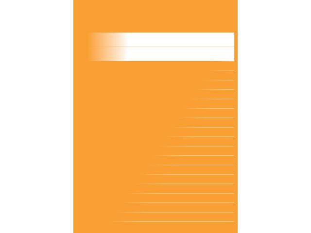 BildeSkrivhäfte A5 linjerat 14,5mm orange