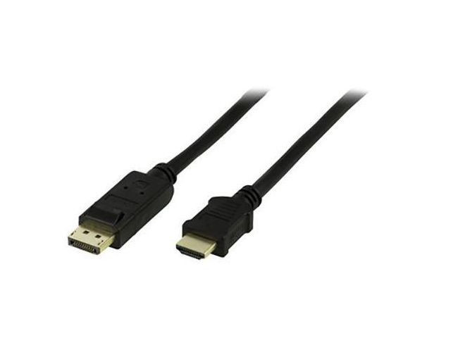BildeKabel DELTACO DP-HDMI Ha 5m svart