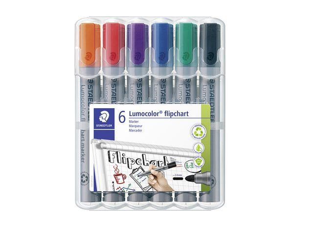 BildeBlädderblockspenna Lumocolor 6/fp