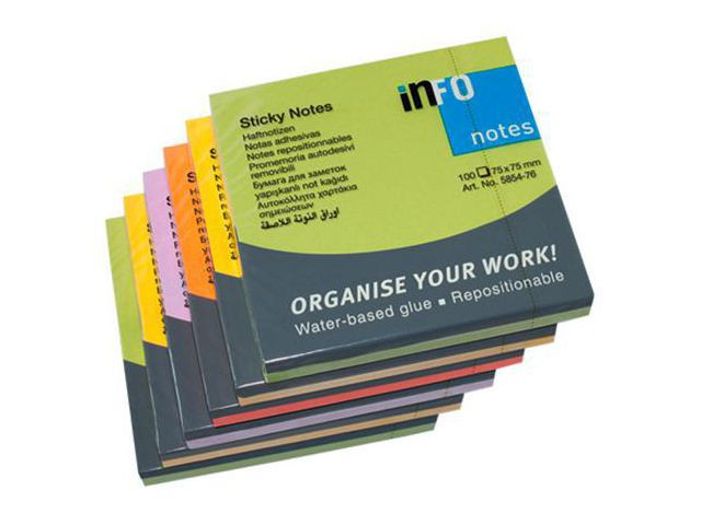 BildeNotes INFO NOTES 75x75mm Spring