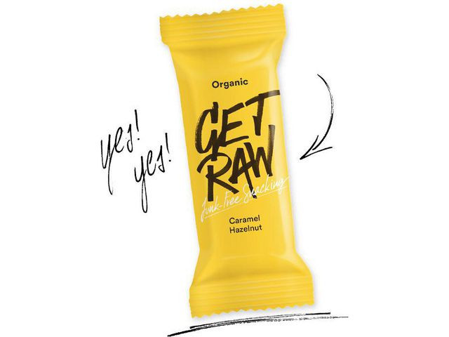 BildeBar GET RAW Caramel och Hazelnut 42g