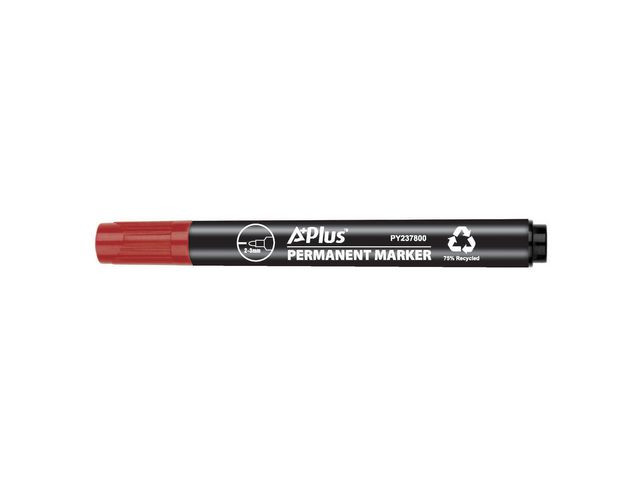BildeMärkpenna A PLUS eco rund 1-3mm röd
