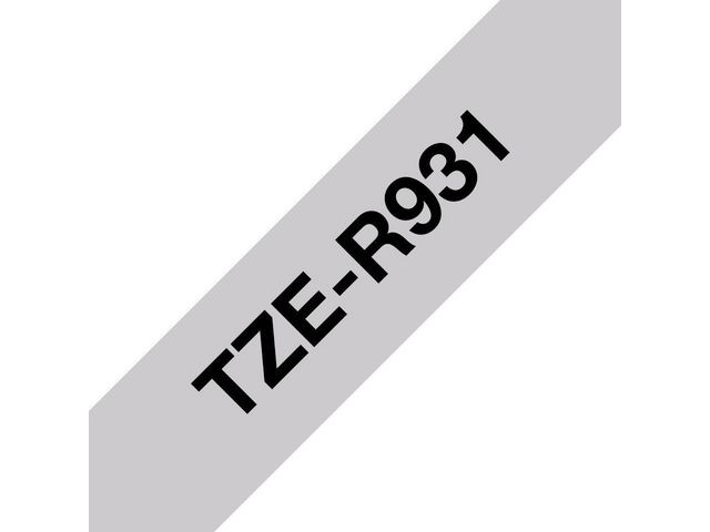 BildeTape BROTHER TZER931 12mm svart/silver