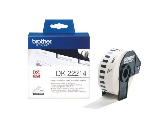 BildeEtikett BROTHER DK22214 12mm x 30, 48m