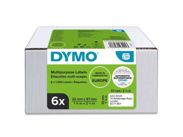 BildeEtikett DYMO LW 57x32mm 6x1000/fp