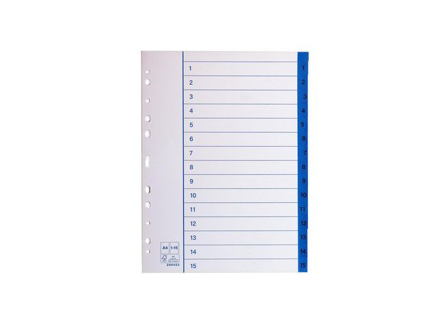 BildePappersregister A4 1-15 10/fp