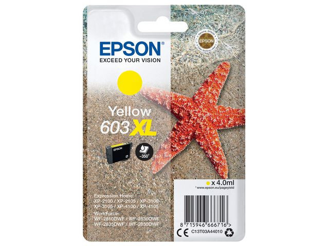 BildeEpson 603XL Y (gul) blekkpatron 4 ml