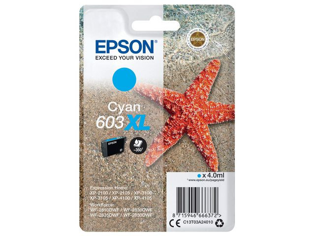 BildeEpson 603XL C (cyan) blekkpatron 4 ml