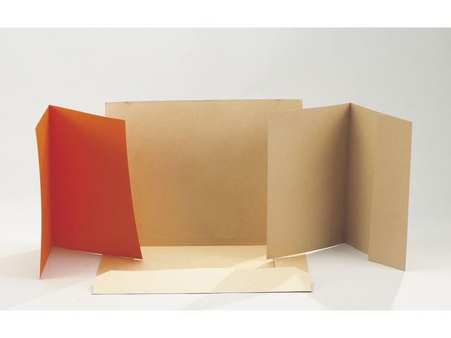 BildeMapp kartong 3-klaff A3 brun