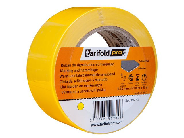 BildeMarkeringstejp 50mmx33m gul