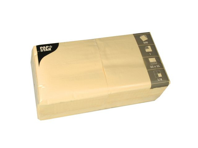 BildeServett 1-lags 33x33cm creme 500/fp