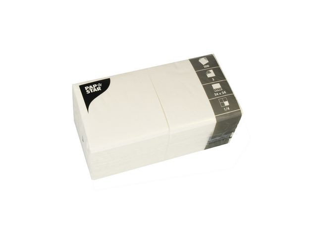 BildeServett 3-lags 24x24cm vit 200/fp