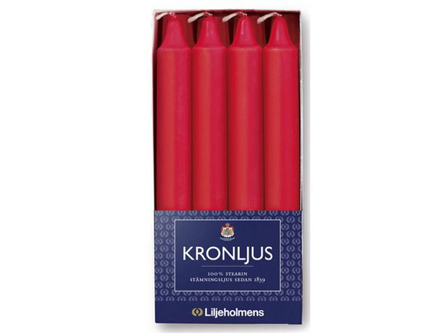 BildeKronljus LILJEHOLMENS 200mm röd 8/fp