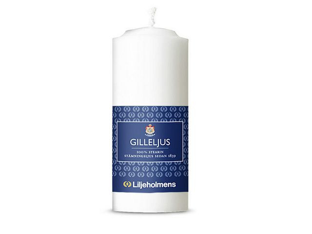 BildeGilleljus LILJEHOLMENS 12cm vit