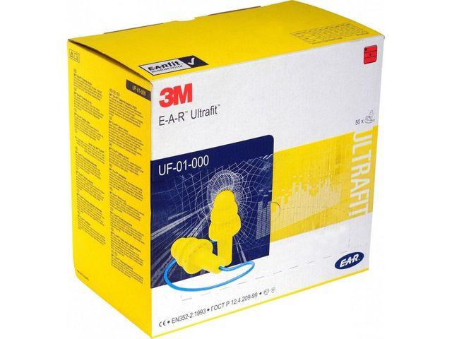 BildeÖronpropp 3M Ultrafit snöre 50 par