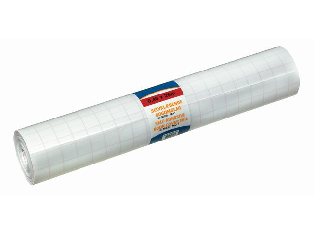 BildeBokplast självhäft. 100my 40cmx25m blank
