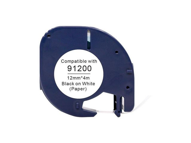 BildeTape papper 12mmx4m svart på vit