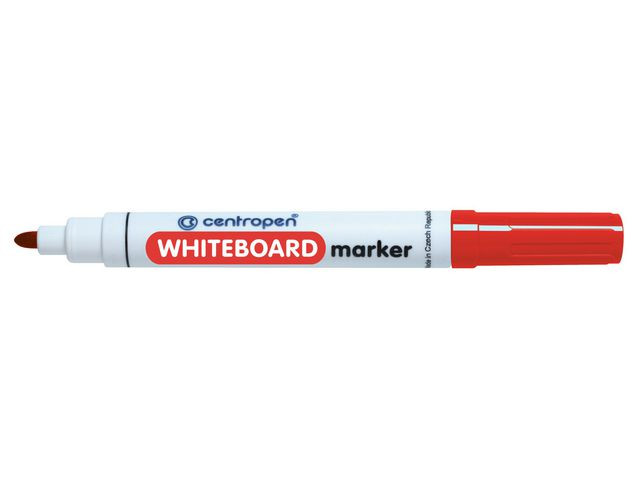 BildeWhiteboardpenna CENTROPEN rund röd