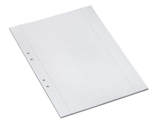 BildeLösblad A4 rutat 5x5mm hålat 500/fp