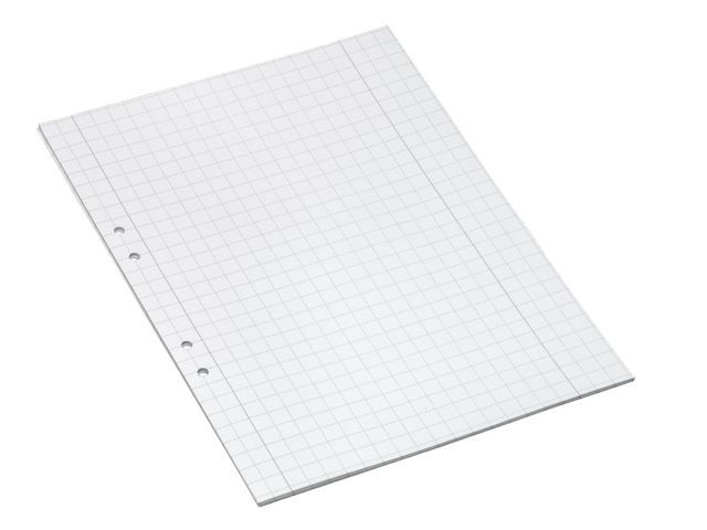 BildeLösblad A4 rutat 10x10mm hålat 500/fp