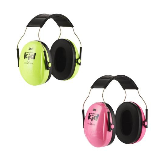 BildeHörselkåpa 3M PELTOR KID neongrön